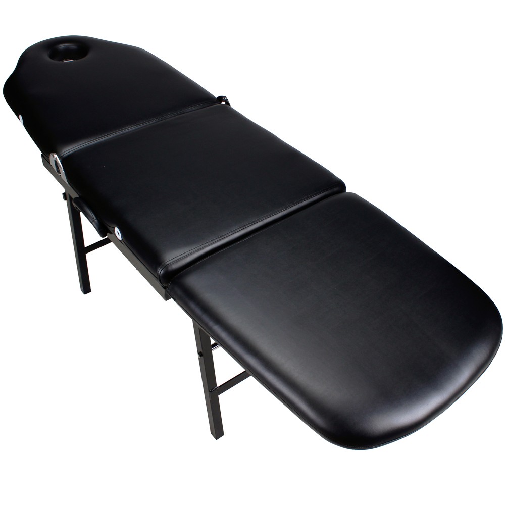 Tragbarer TattooStuhl / Kosmetikliege 105261b schwarz