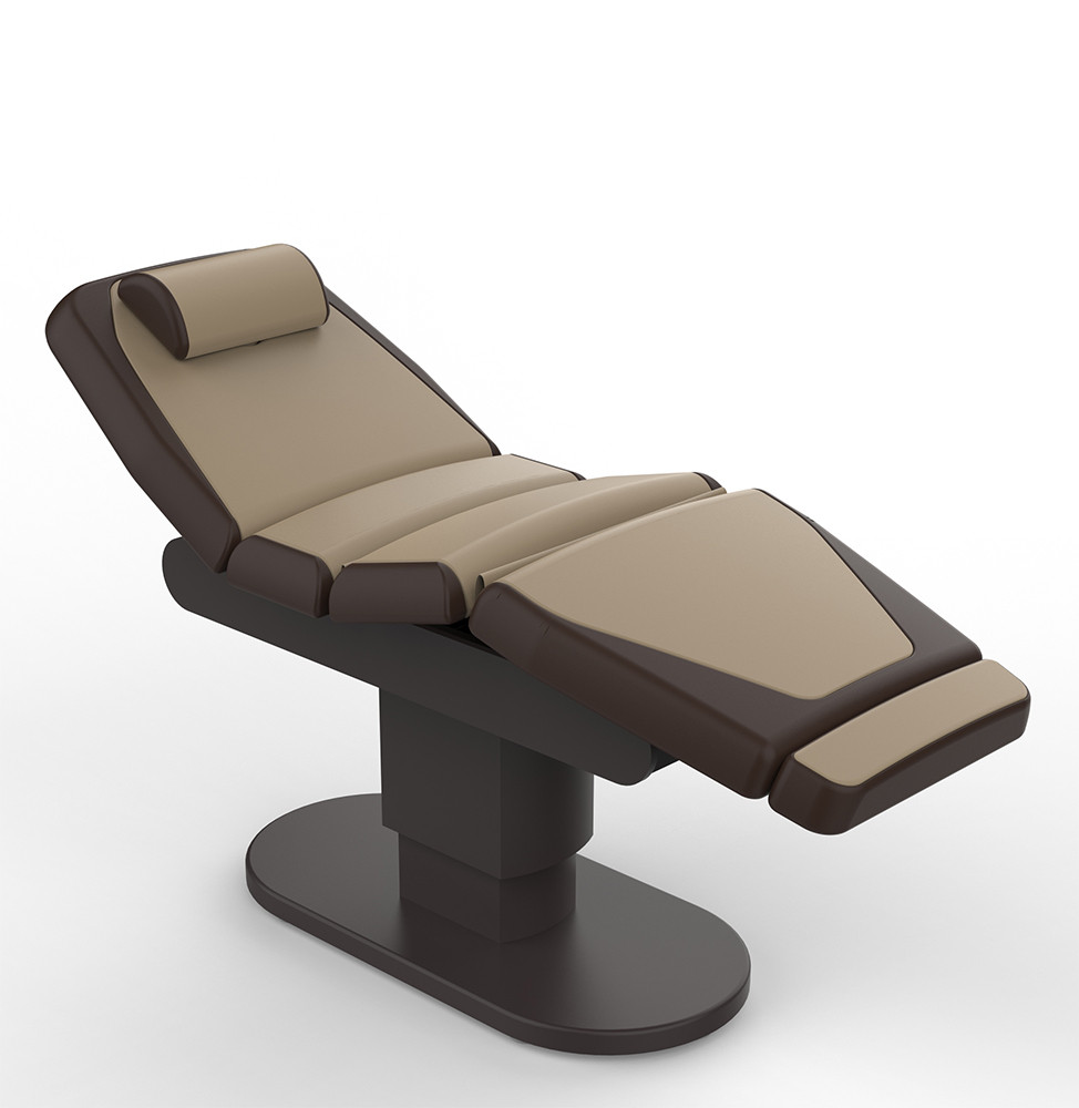 Massageliege Wellnessliege 010869 dunkelbraun/beige