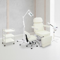 Kosmetikkabine – vollelektrisch, ergonomisch, modern, perlweiß 907701d