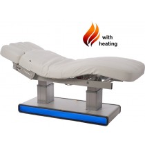 L02275H Massageliege Weiß mit 3 Motoren & Heizung 