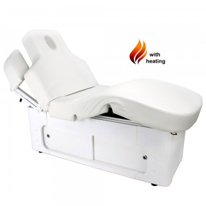 Massageliege 003381-3H weiß mit Heizung & Memory