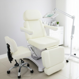 Kosmetikkabine – vollelektrisch, ergonomisch, modern, perlweiß 907701a